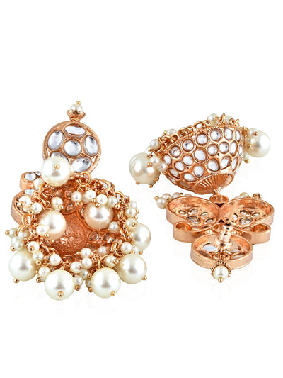 Gold Pearl Earrings Bridal Jewelry Wedding Earrings FAYETTE | EDEN LUXE  Bridal
